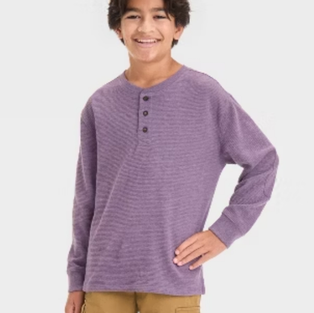 NWT Cat&Jack Textured Henley